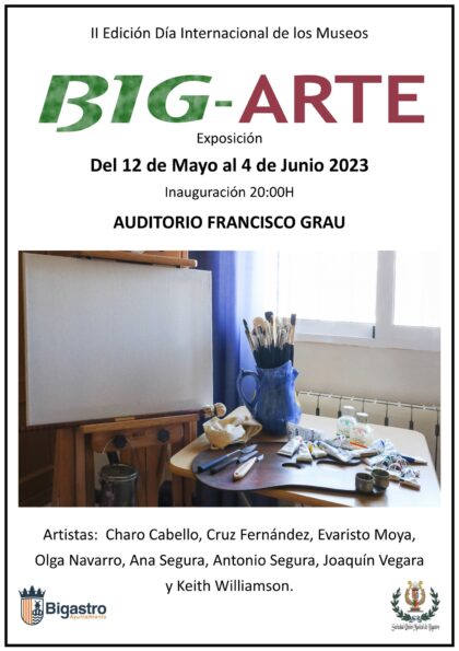 Bigastro, evento: Exposición de pintura de la asociación de artistas 'Big-arte', con ocho pintores locales, organizada por la Concejalía de Cultura